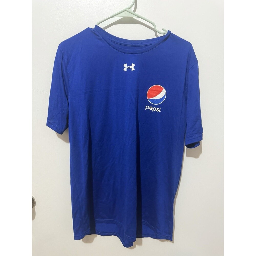 NWT Under Armour Pepsi Cola Blue Short-Sleeve T-Shirt M